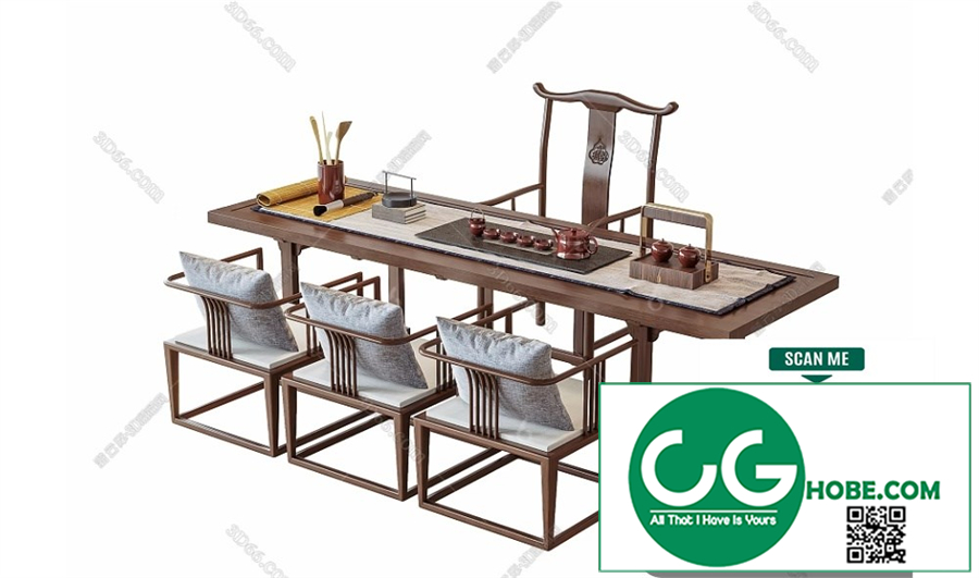 Tea Room 15 3D Model